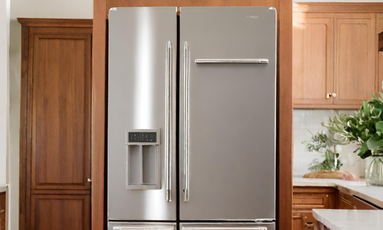 Refrigerator in kitchen